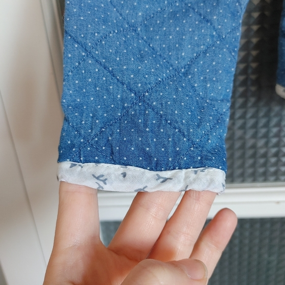 2/$35 Cat & Jack Girls 6/6x quilted button up sweater - Picture 5 of 8